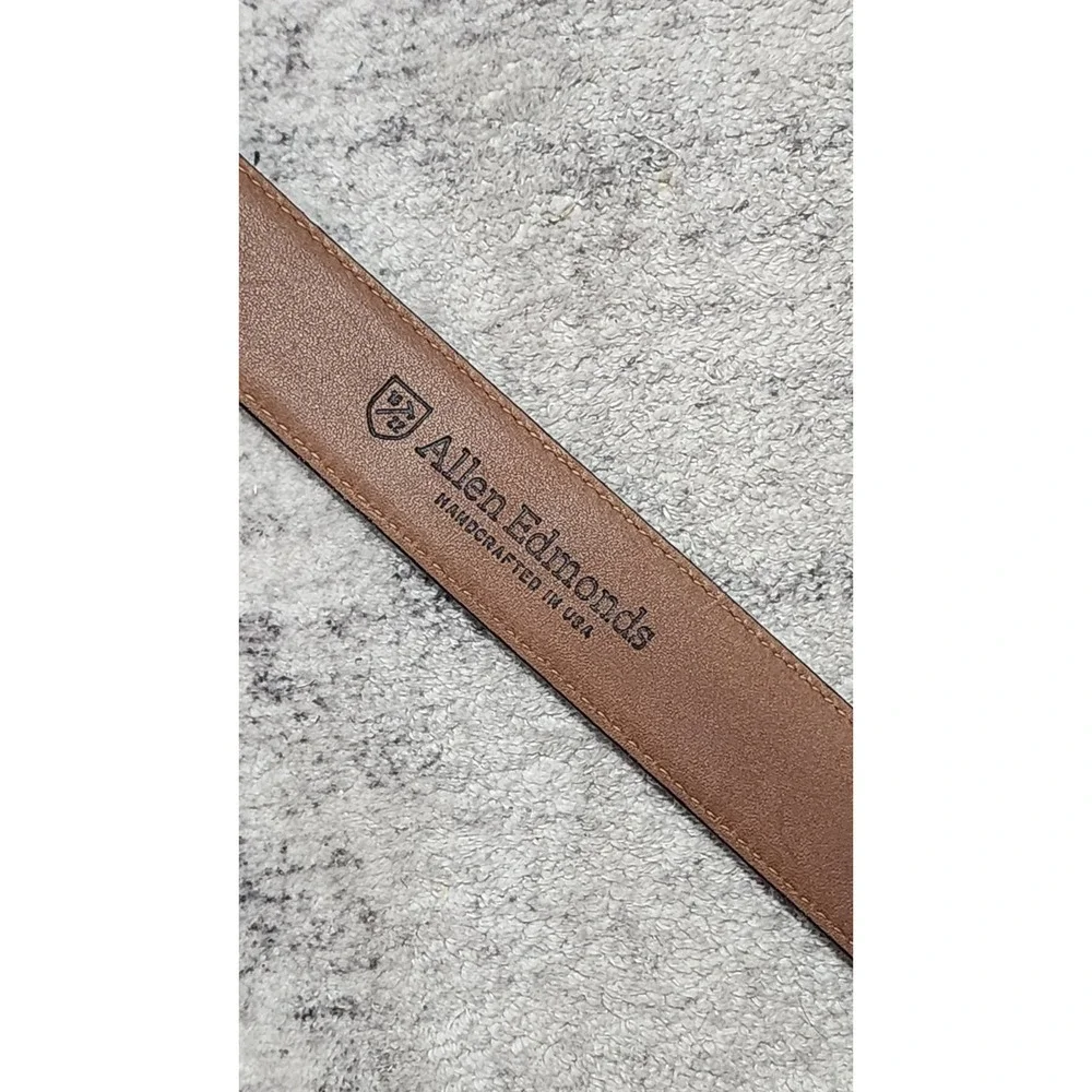 Allen Edmonds Men's Brown Leather Belt Strap No Buckle Size 36 Model #96637
